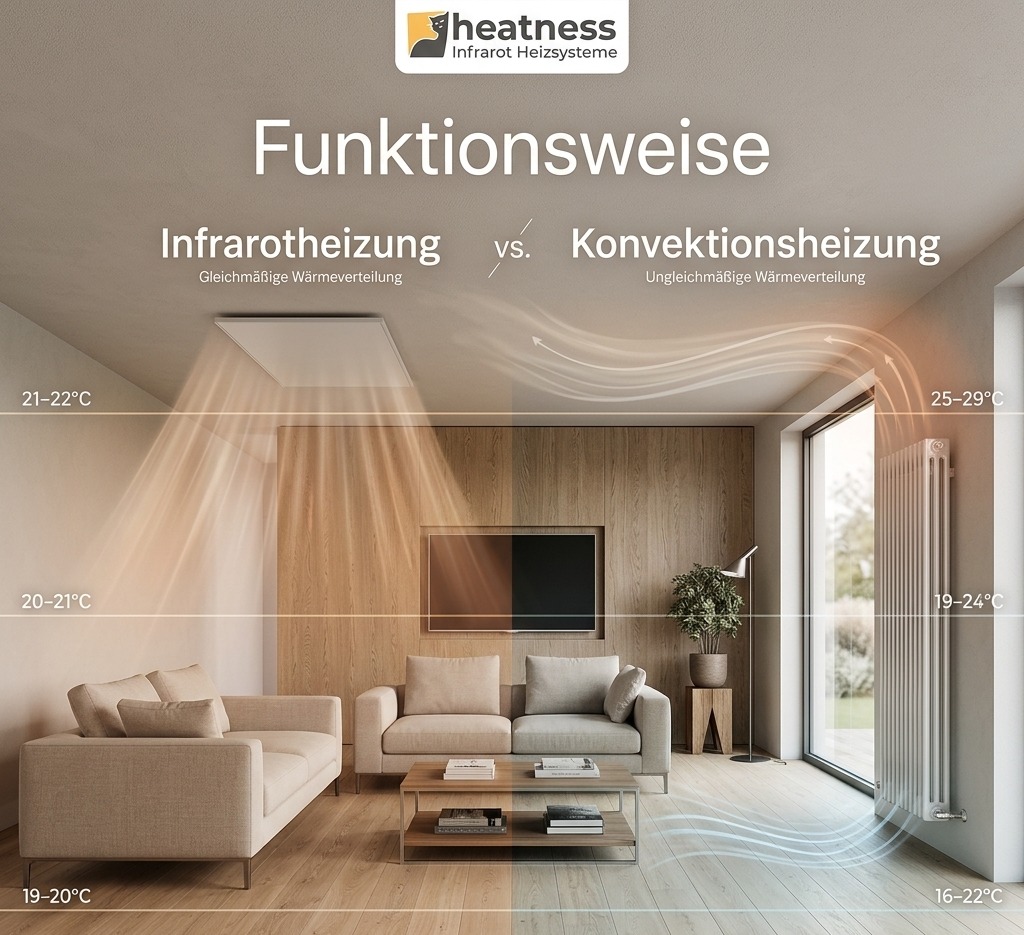 Funktionsweise einer Infrarotheizung