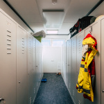 Infrarotheizung in einem Container