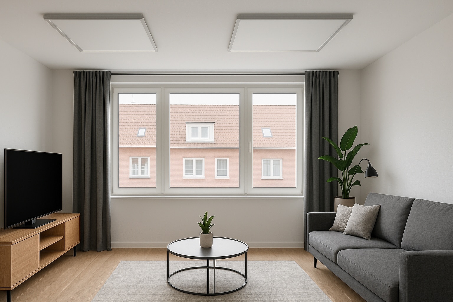infrarotheizungen-decke-wohnzimmer Infrarotheizung für die Decke